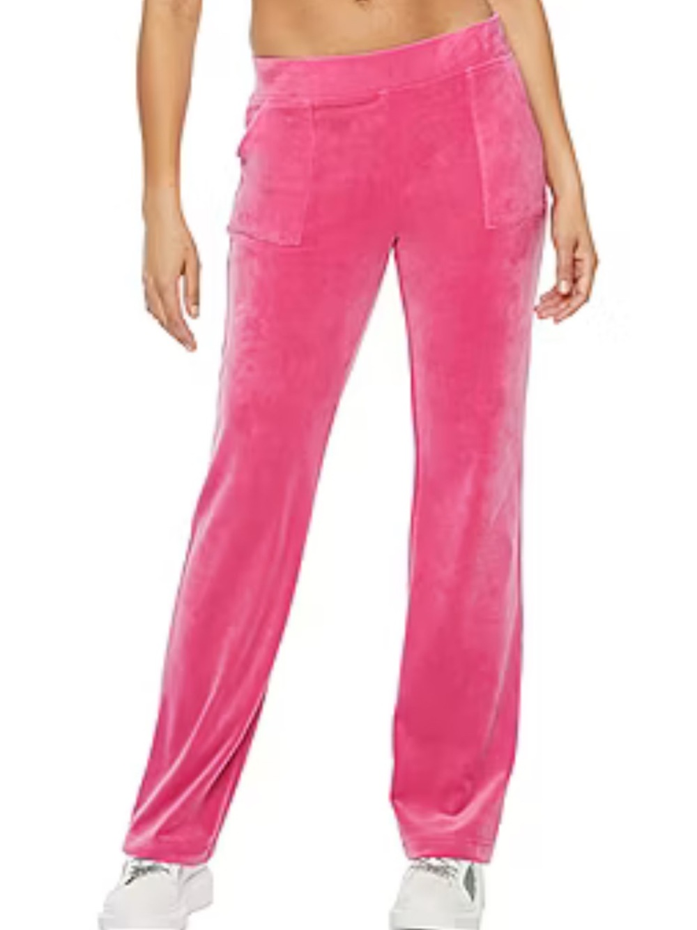 Juicy Couture Pink Velour Flare Pants